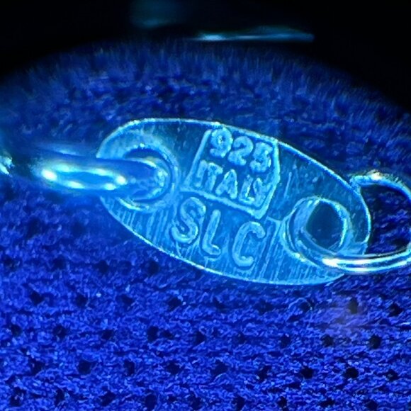 Teardrop Abalone & Marcasite Pendant • 925 Sterling Silver • Thailand - Picture 7 of 10